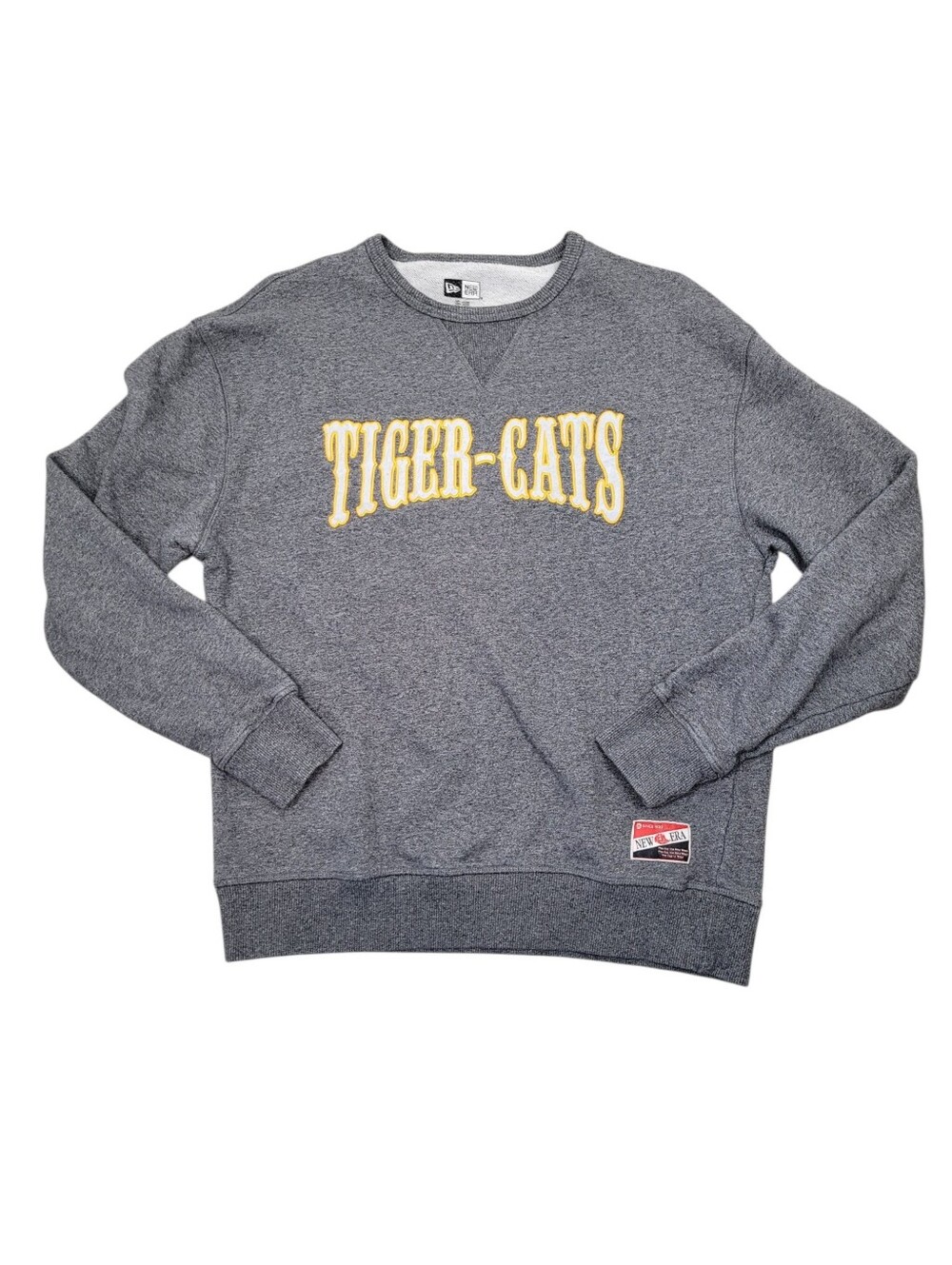 New Era Team Tiger Cats Grey Classic Logo Sweatshirt Top Size: M